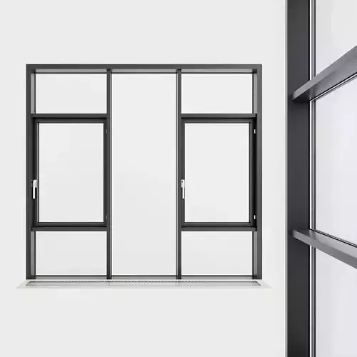 Panoramic glazing Stained glass 69 Low-poly 3D model