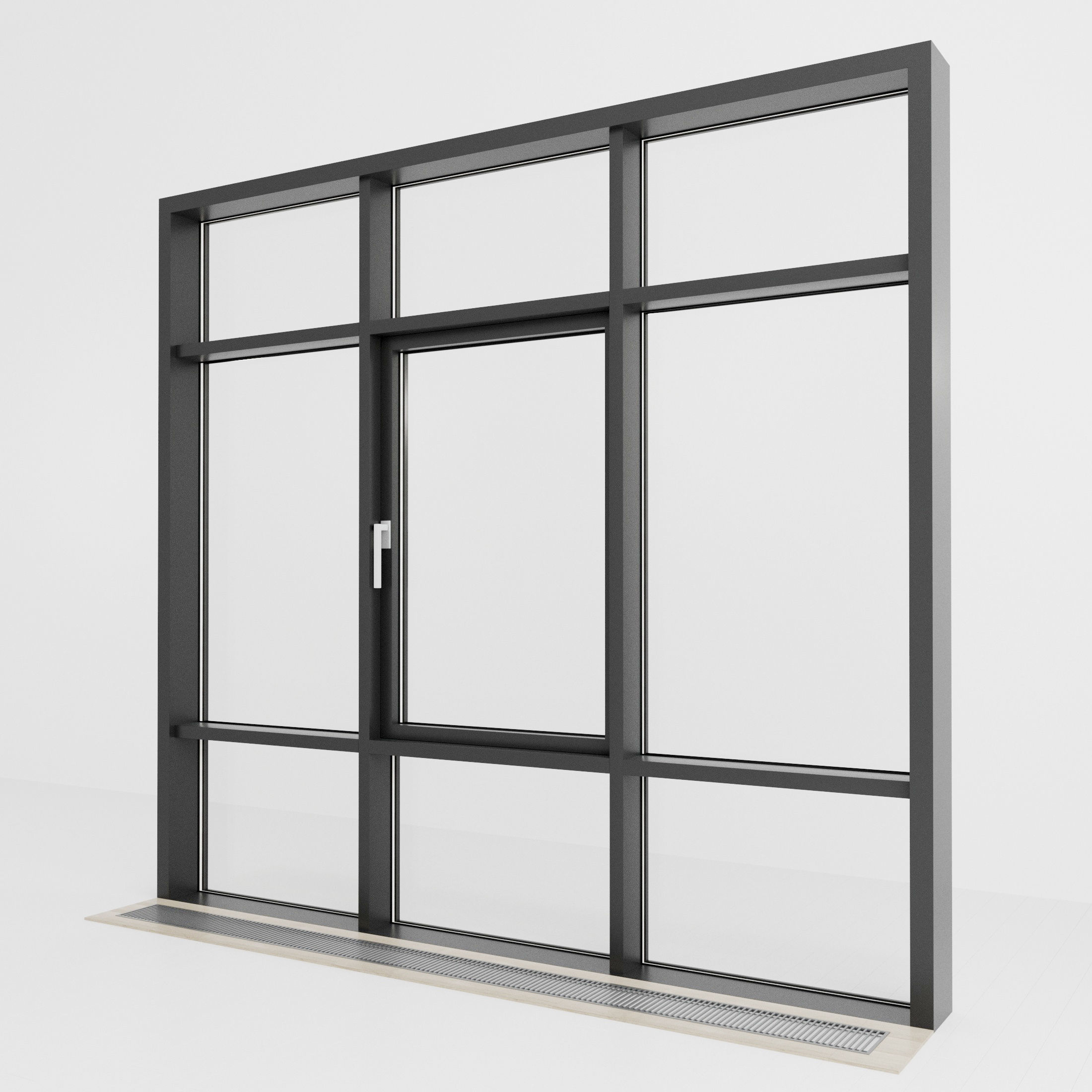 Panoramic glazing Stained glass 65 Low-poly 3D model_2