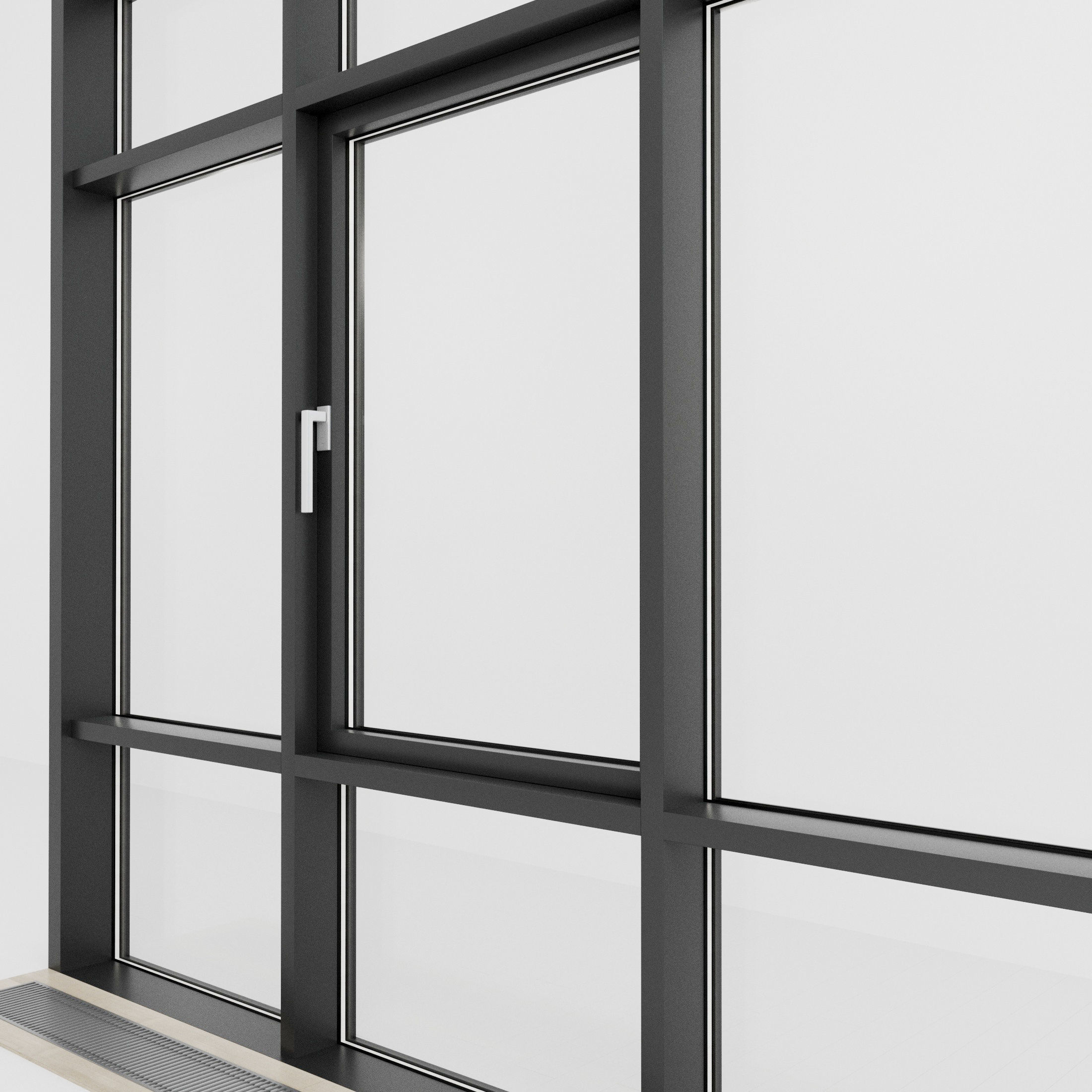 Panoramic glazing Stained glass 65 Low-poly 3D model_1