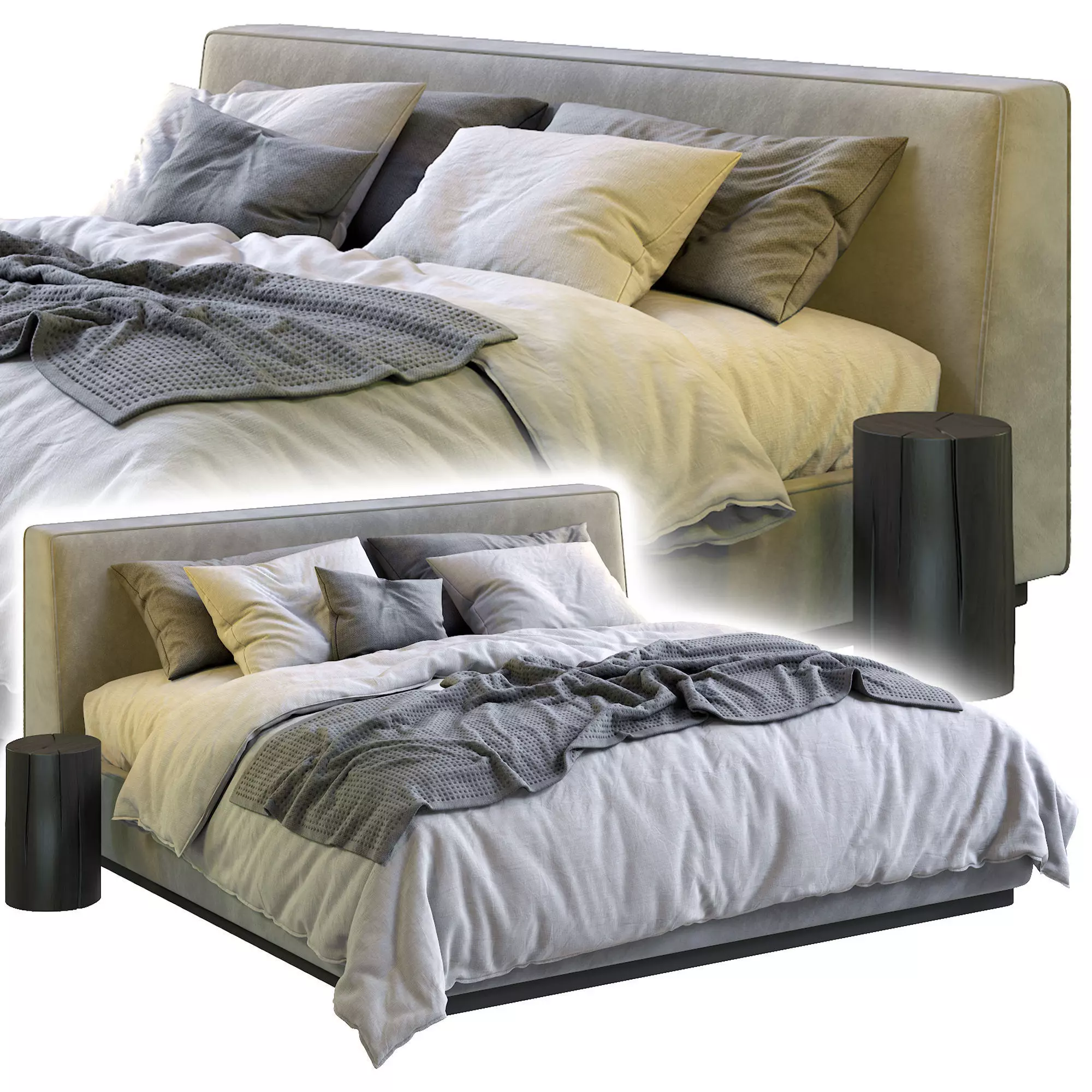 Alberta bed Dion 3D model