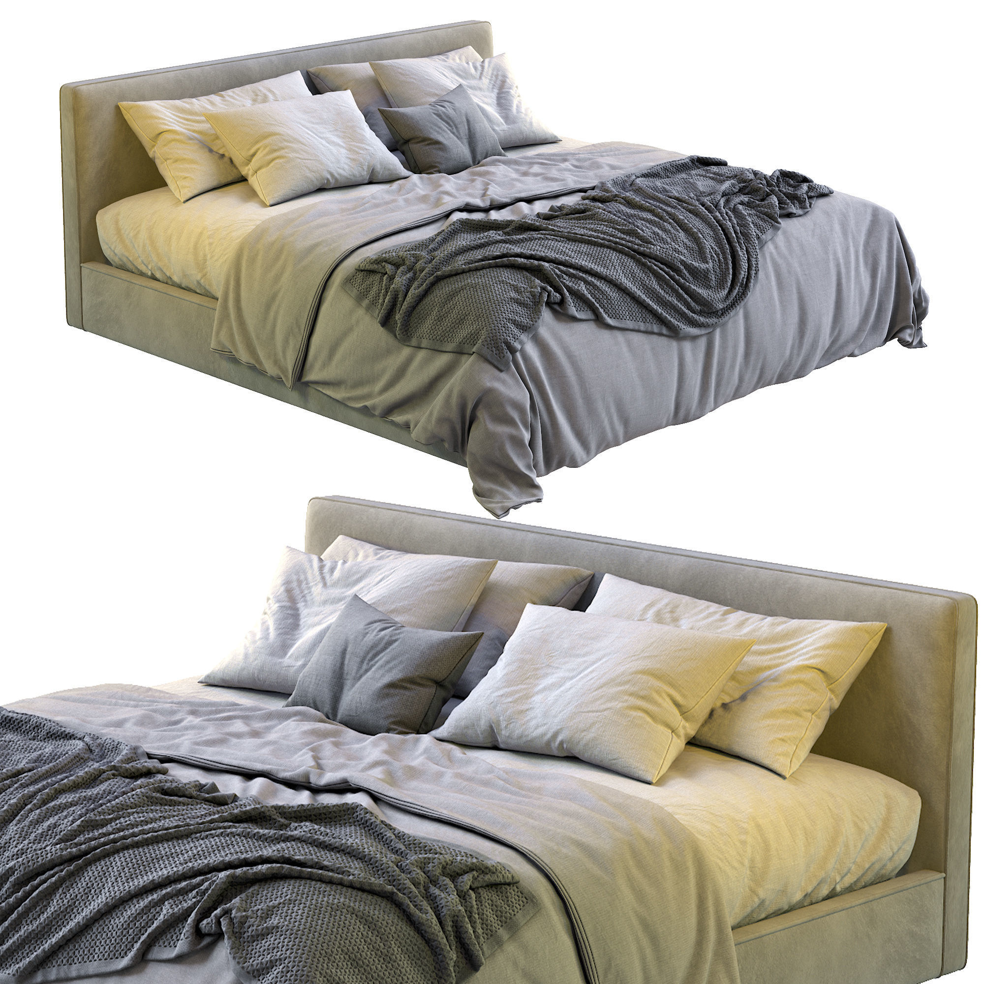 Alberta Bed LAGUNA 3D model_3