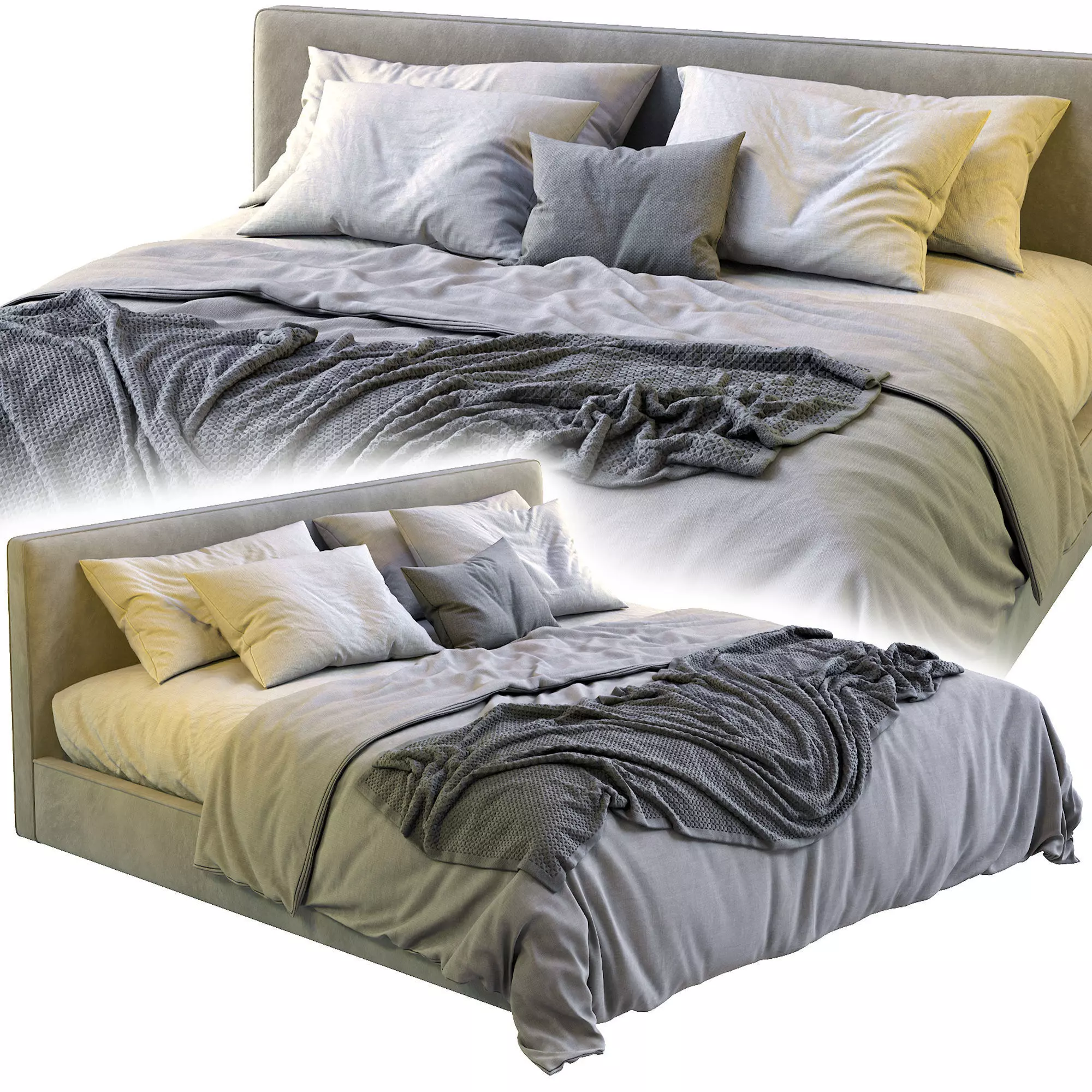 Alberta Bed LAGUNA 3D model_0