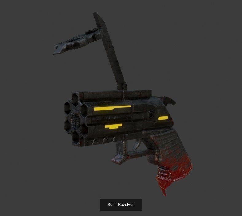 Sci-Fi Weapon Pack 3  3D Model Collection_11