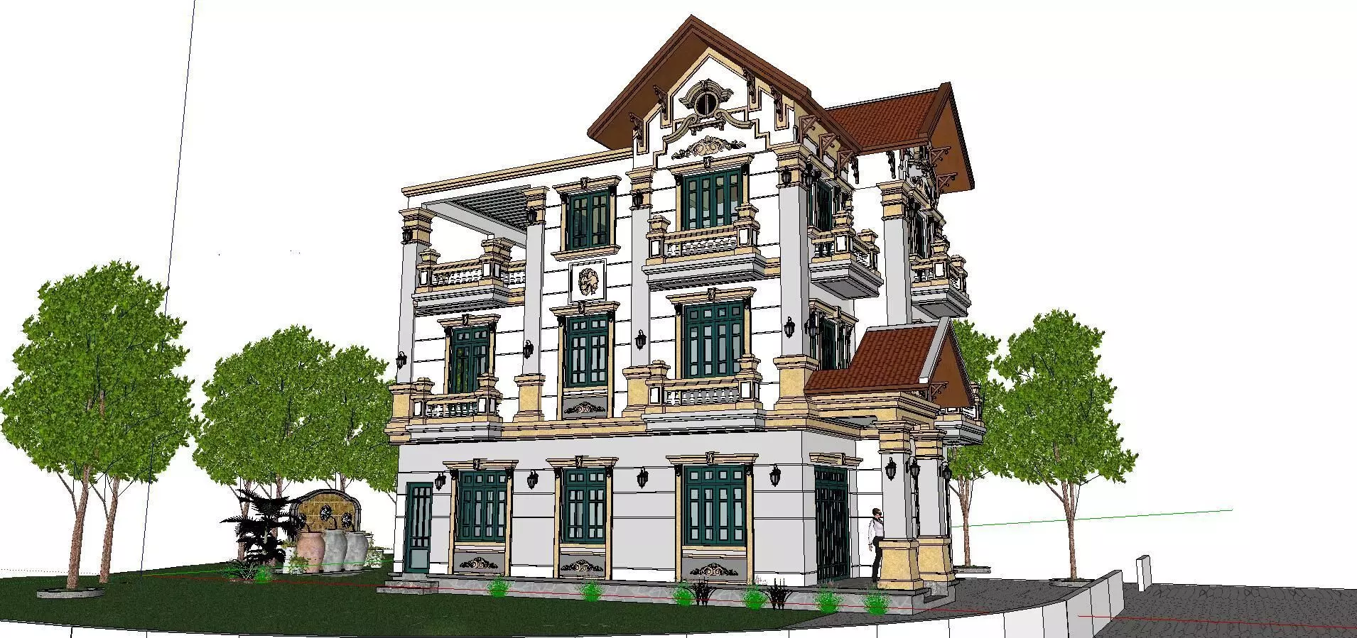 High-end-noble-villa area-012 3D model