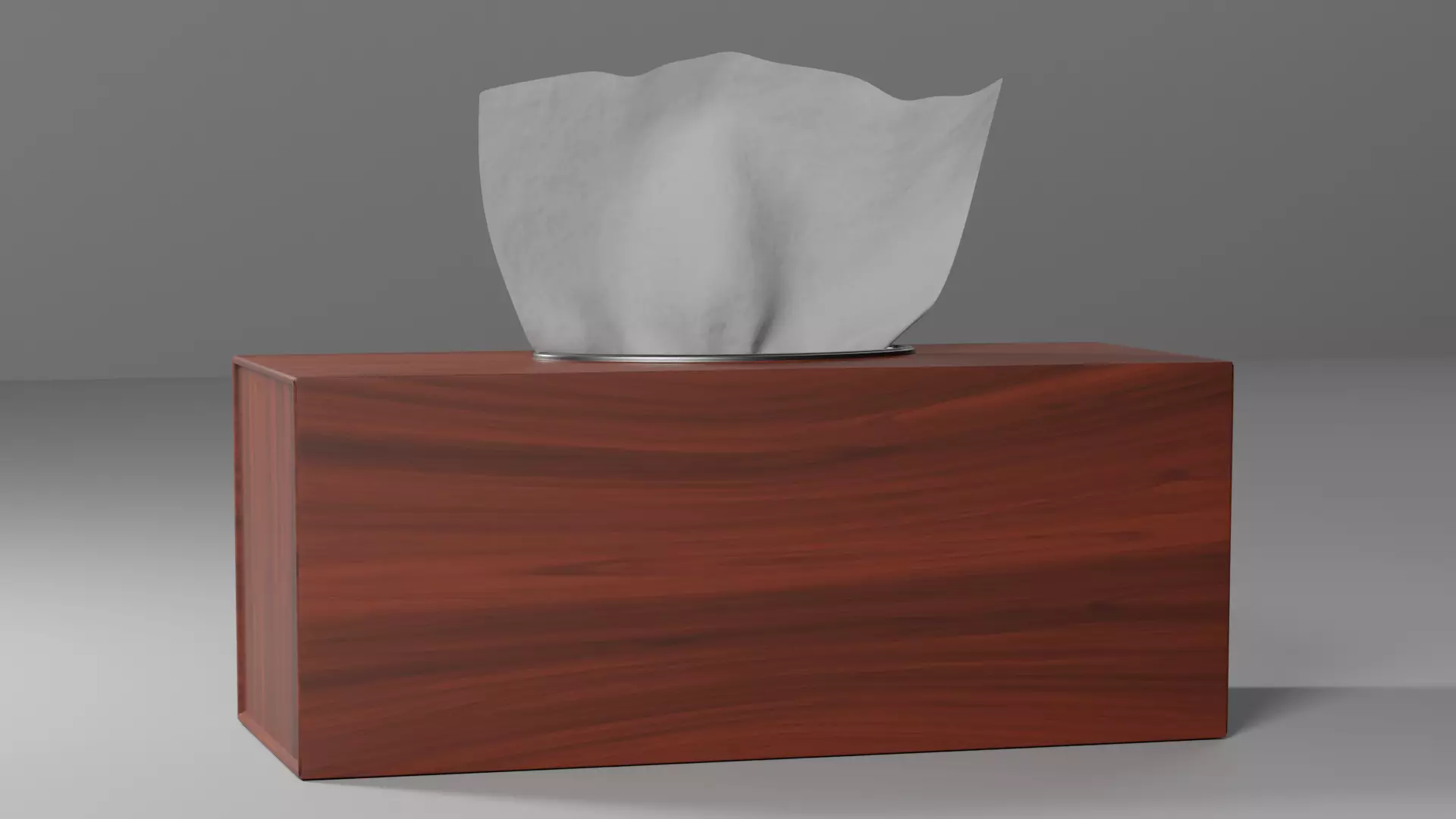 Wooden Tissue Box 3d model 3D model_0