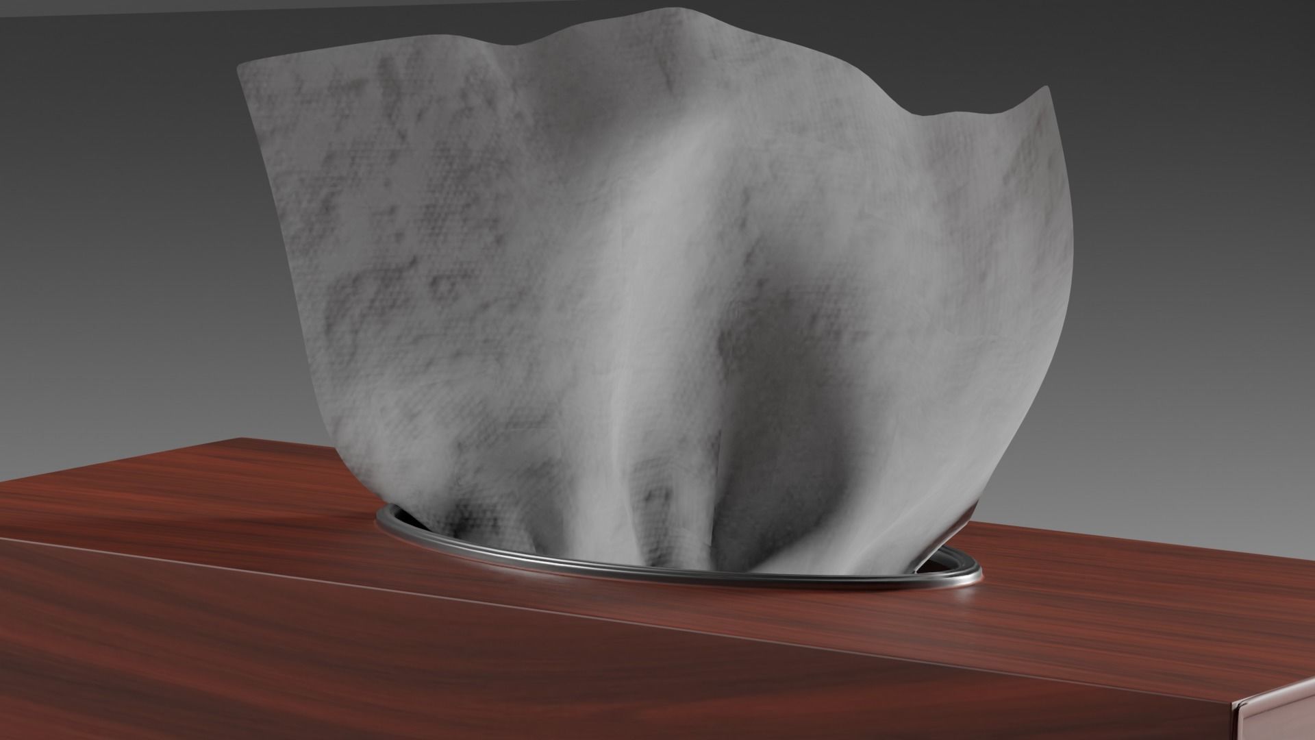 Wooden Tissue Box 3d model 3D model_5