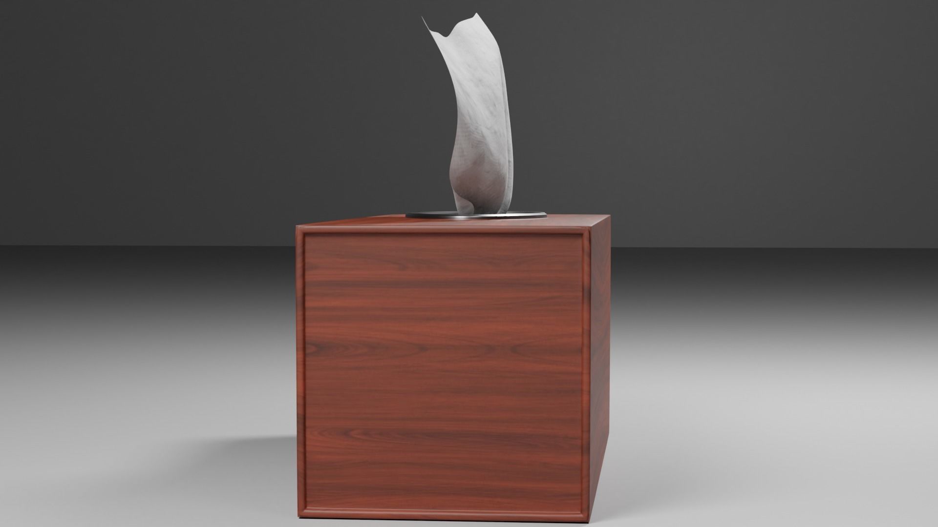 Wooden Tissue Box 3d model 3D model_4