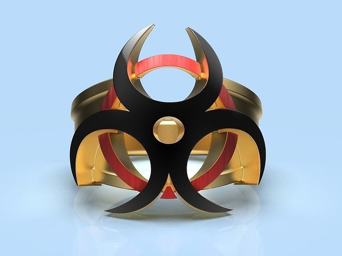 Ring biohazard 3d model for printing 3D print model
