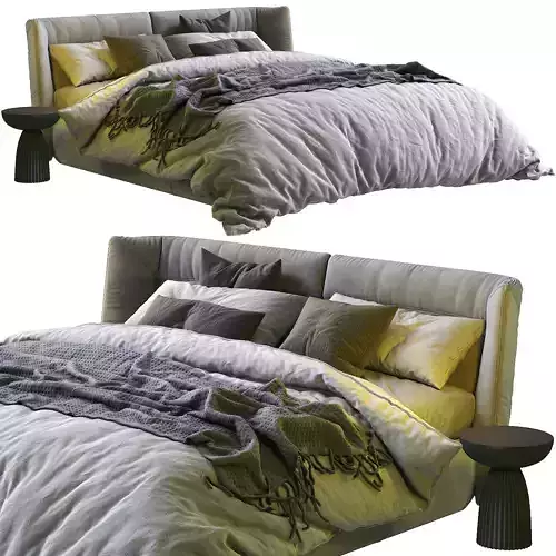 Gamma Bed TULIP NIGHT 3D model