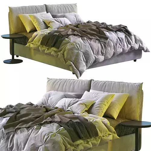 Twils Bed Blanca 3D model