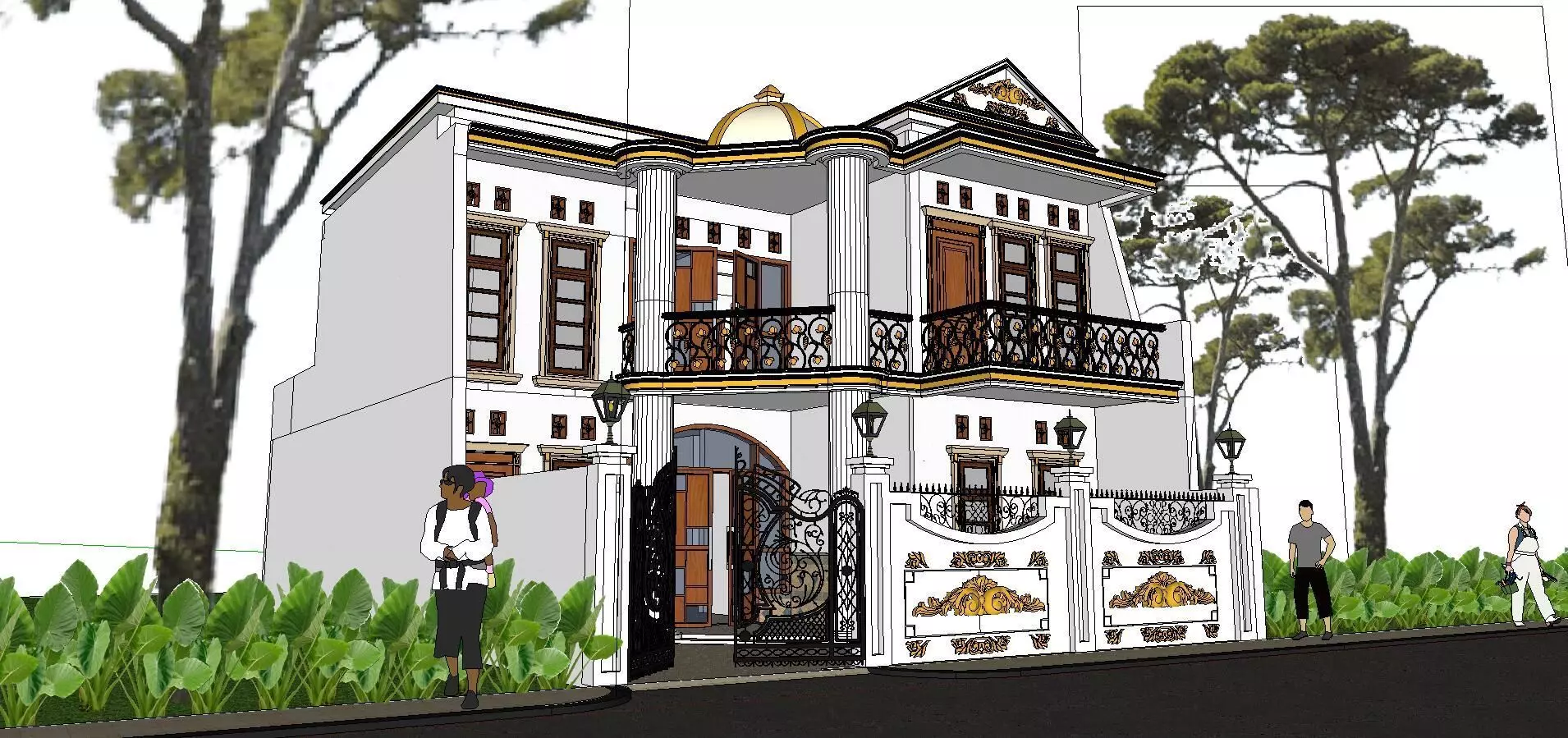 High-end-noble-villa area-021 3D model