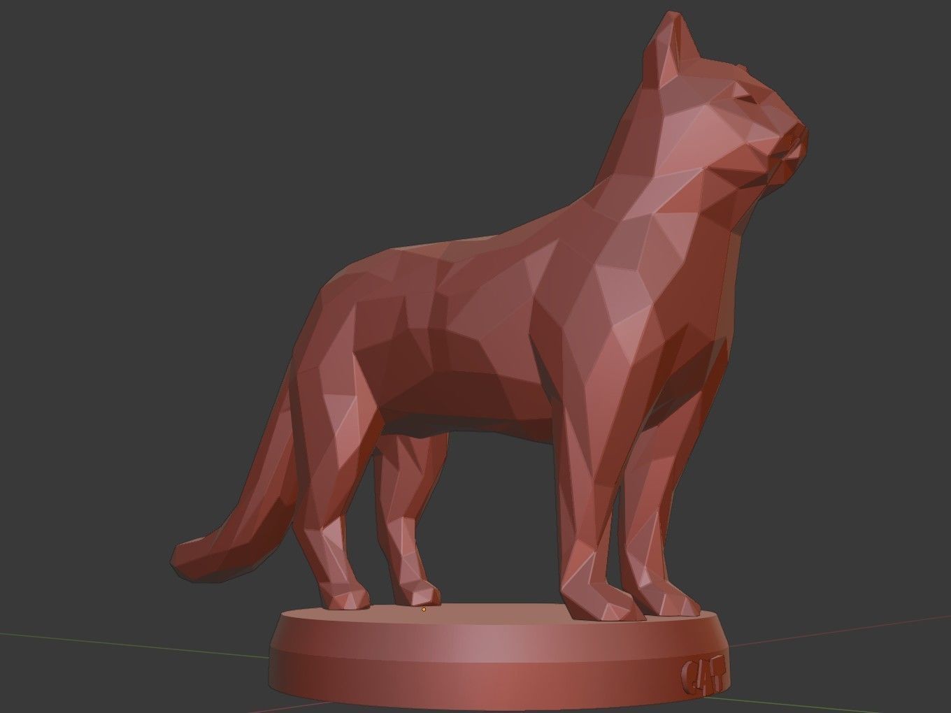 Poly Catty 3D print model_11