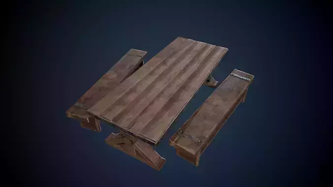Viking Big Table and Bench Game-Ready