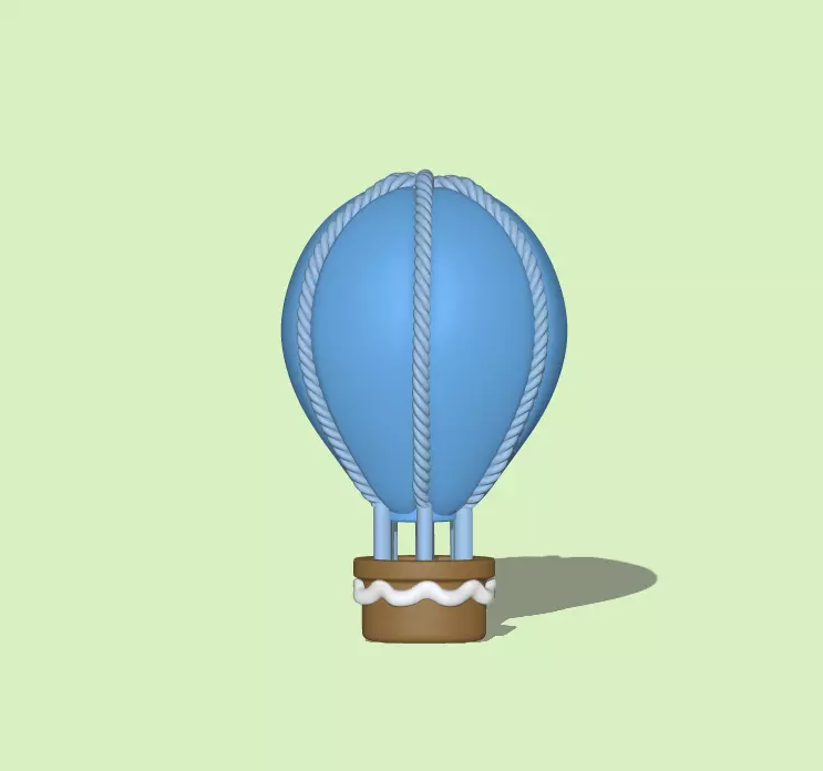 Balloon hot air 3D print model