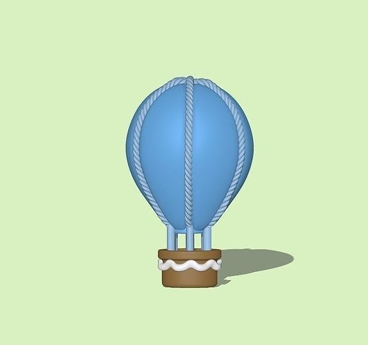 Balloon hot air 3D print model