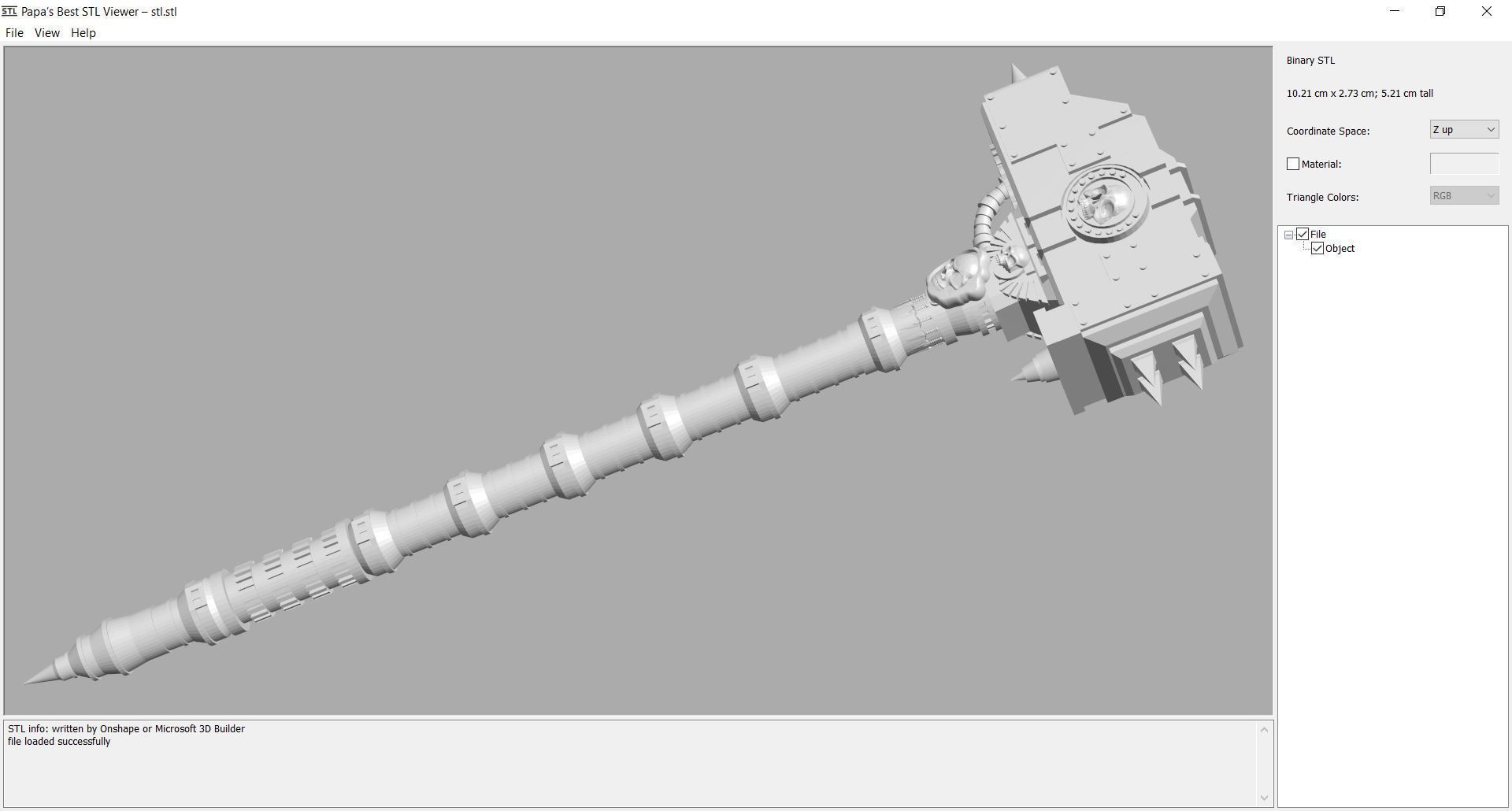 Weapon - hammer 3D print model_2