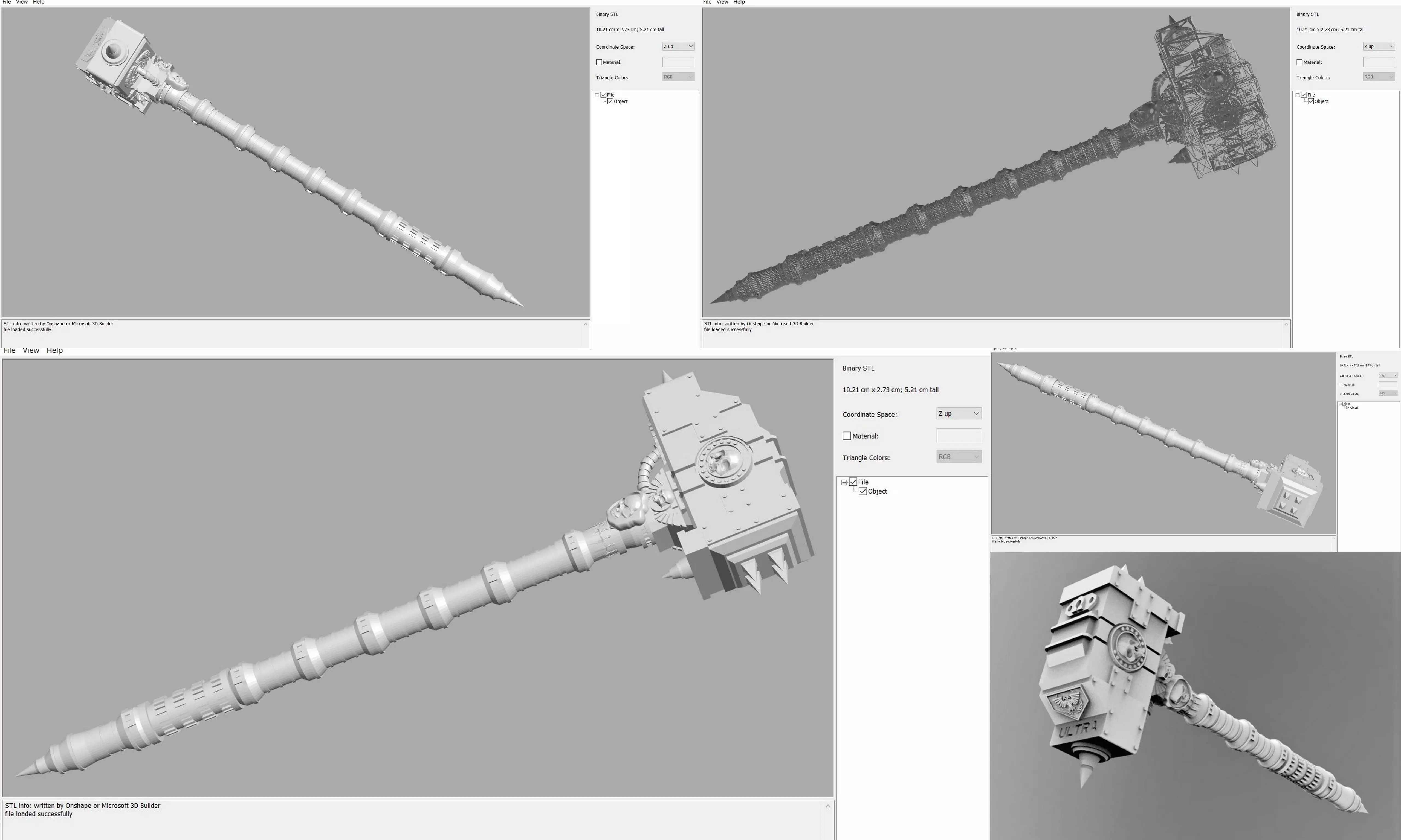 Weapon - hammer 3D print model_0