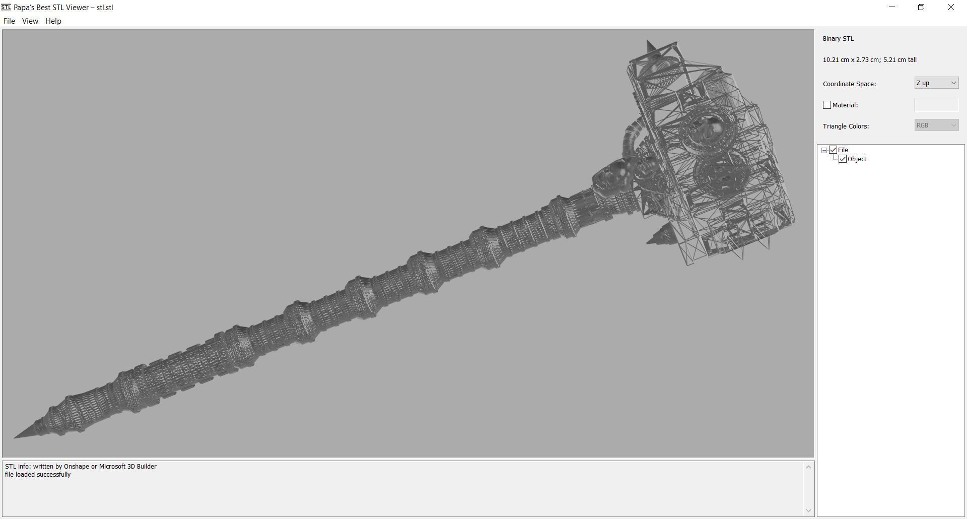 Weapon - hammer 3D print model_3