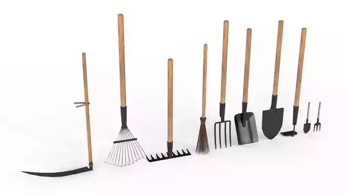 Manual Cleaning Inventory Low-poly 3D model
