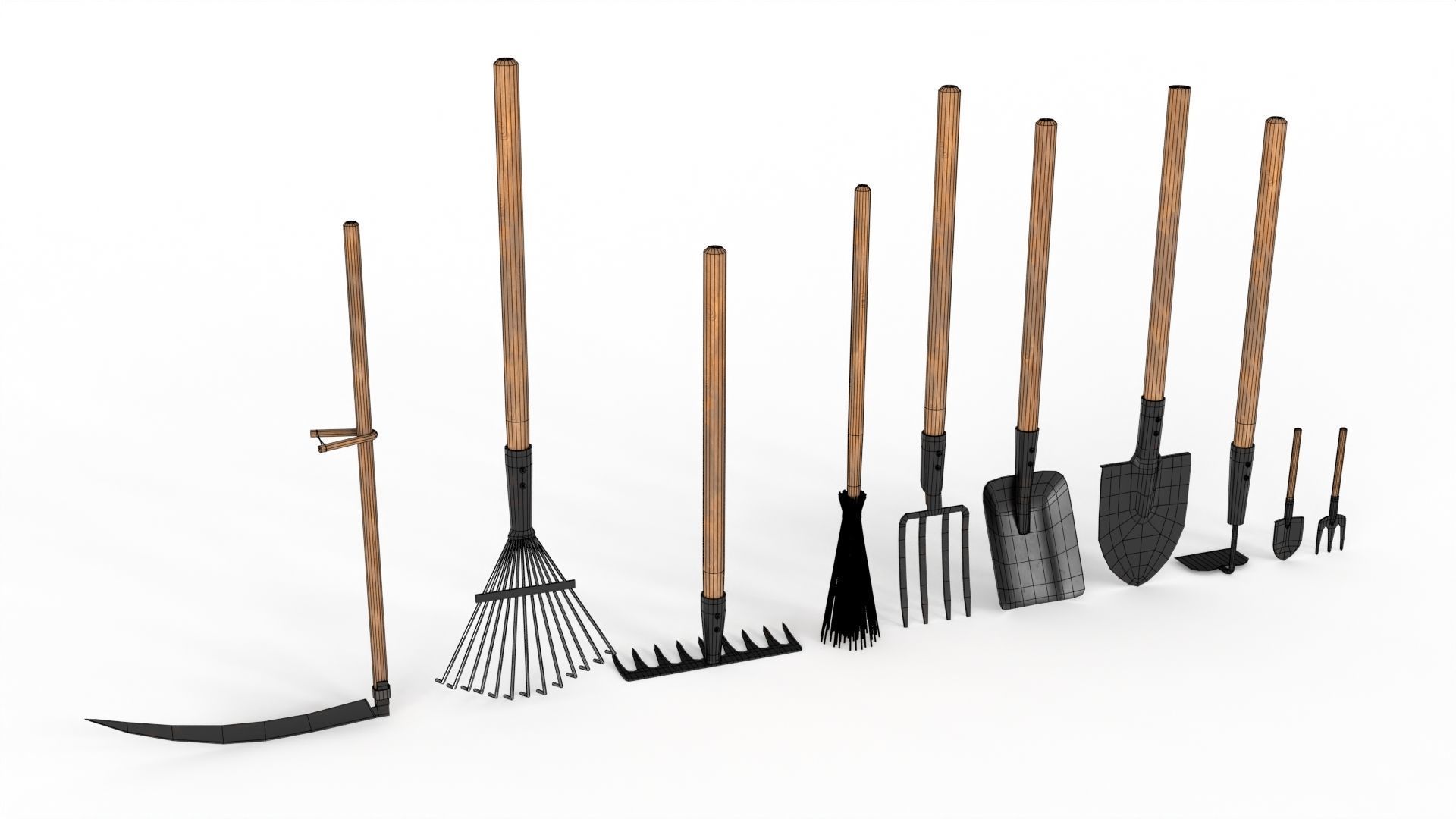 Manual Cleaning Inventory Low-poly 3D model_10