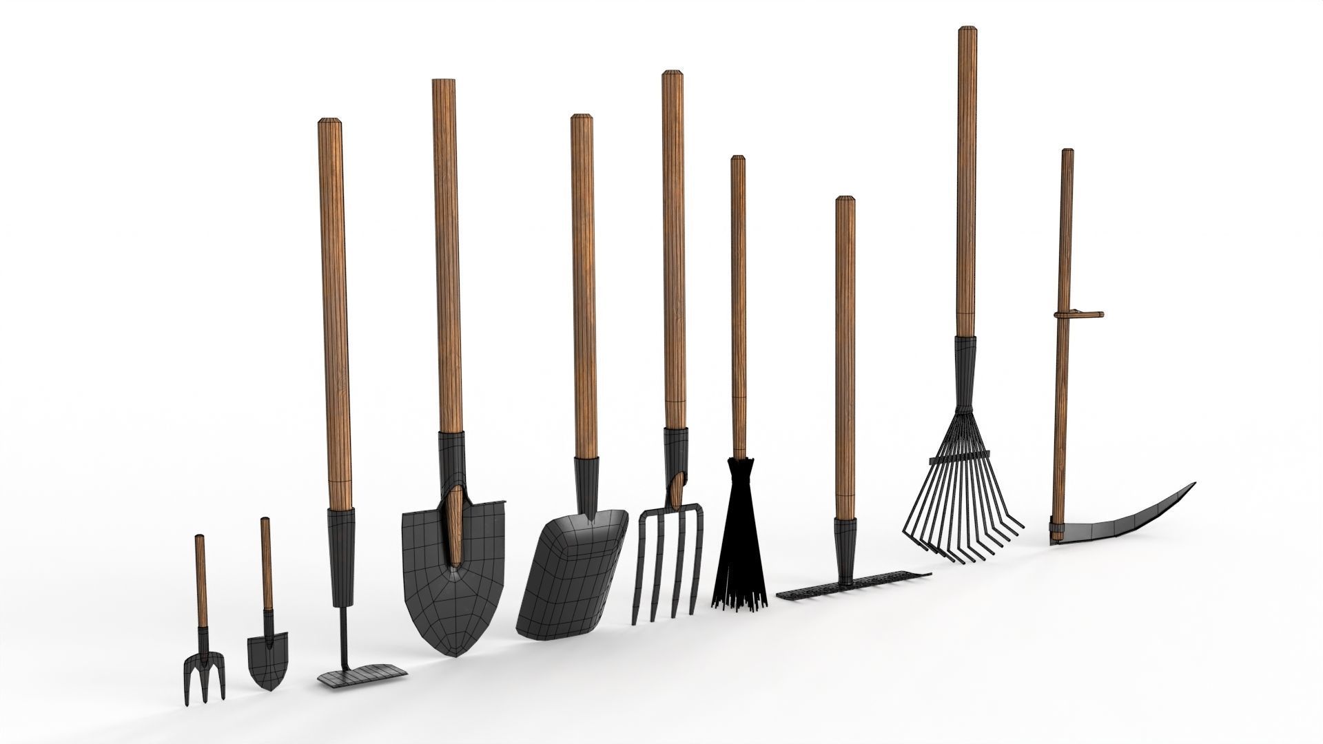 Manual Cleaning Inventory Low-poly 3D model_12