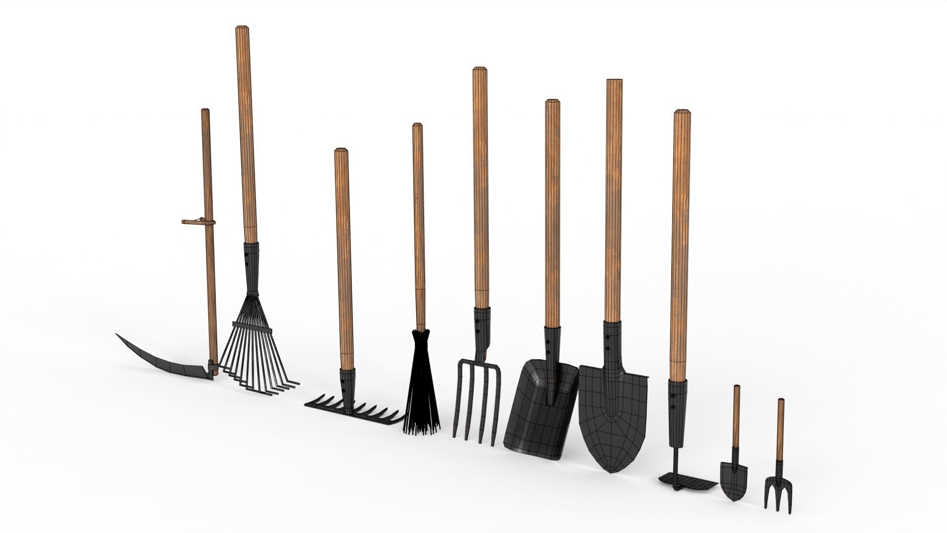 Manual Cleaning Inventory Low-poly 3D model_11