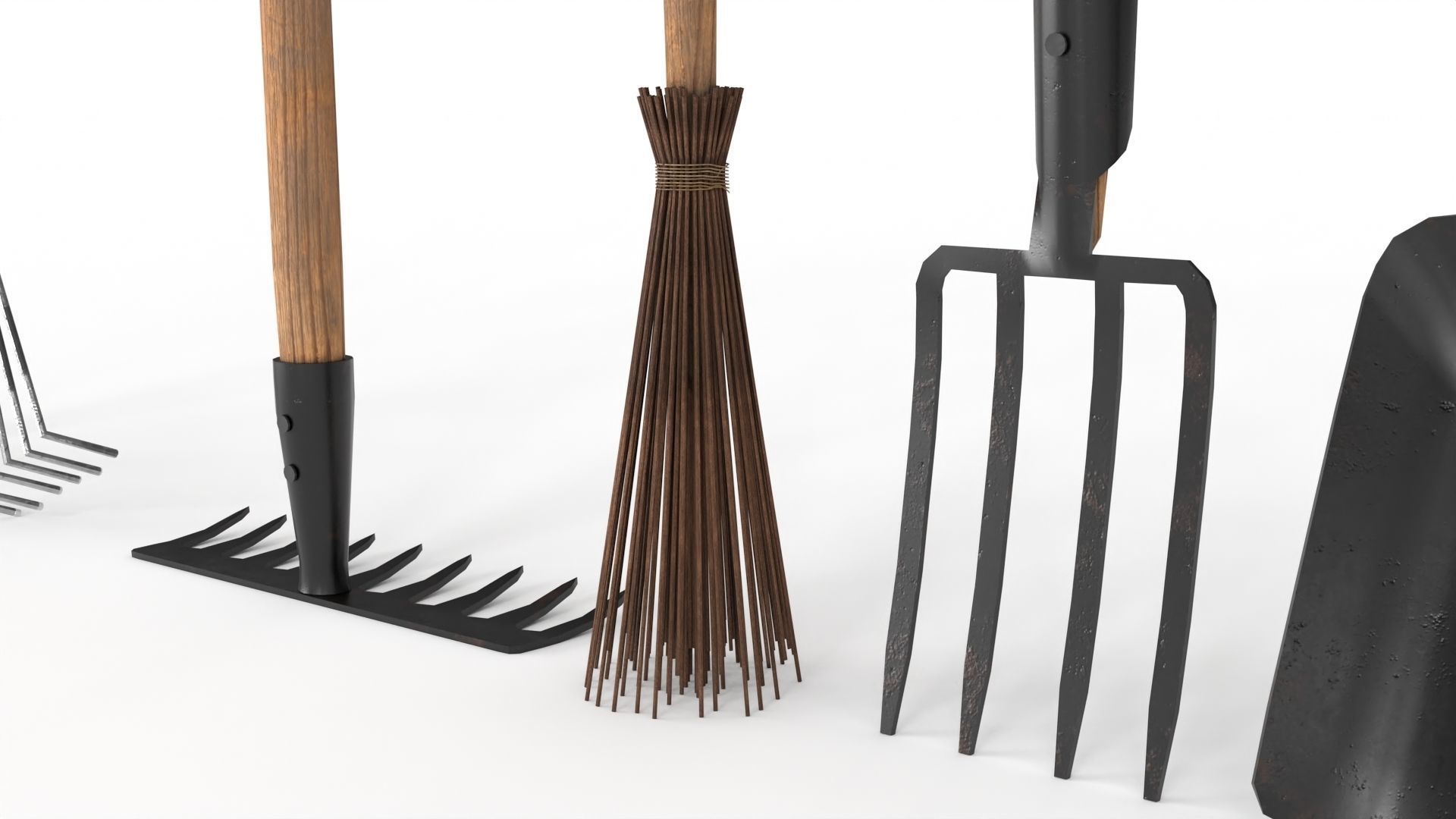Manual Cleaning Inventory Low-poly 3D model_5