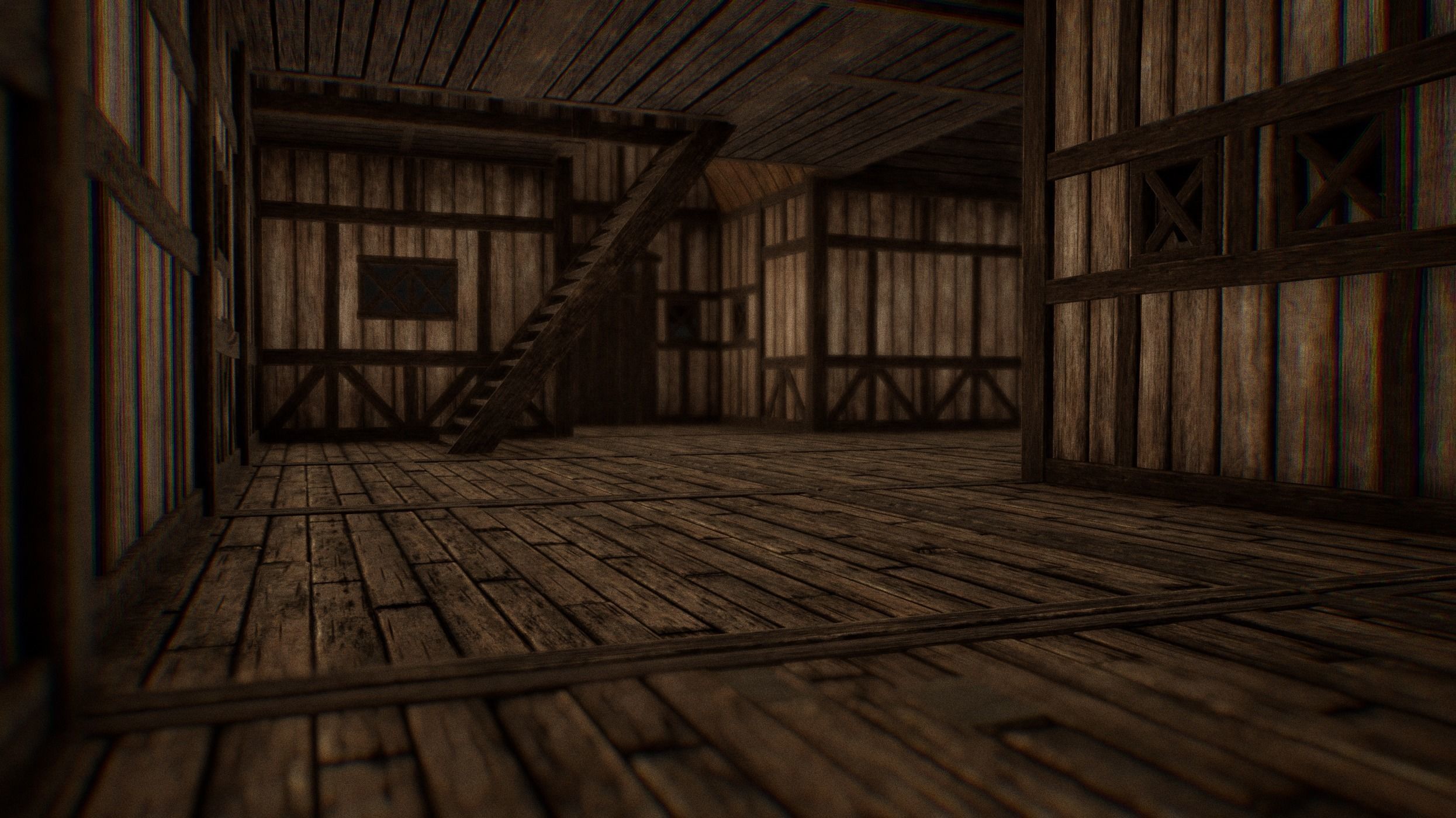 Viking Medieval Modular House Game-Ready Low-poly 3D model_6