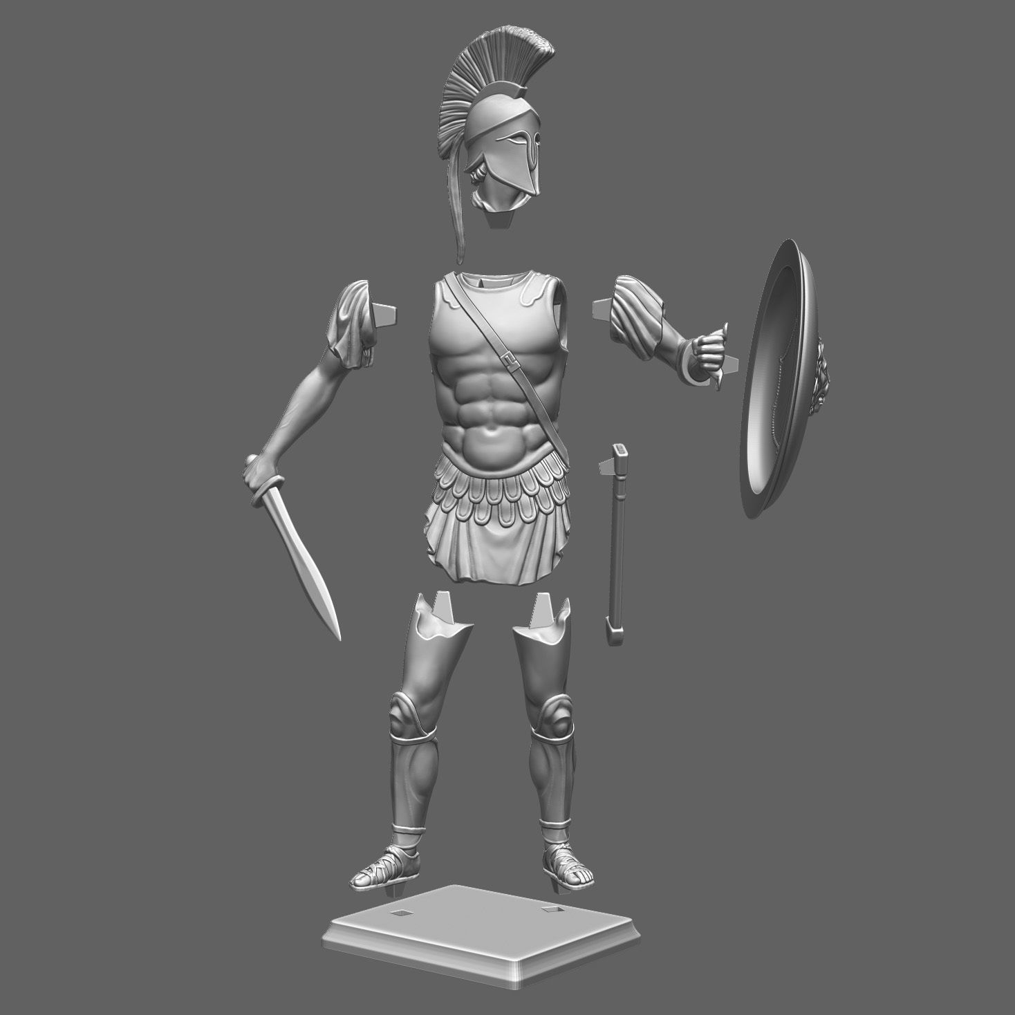 Greek Hoplite 3D print model_5
