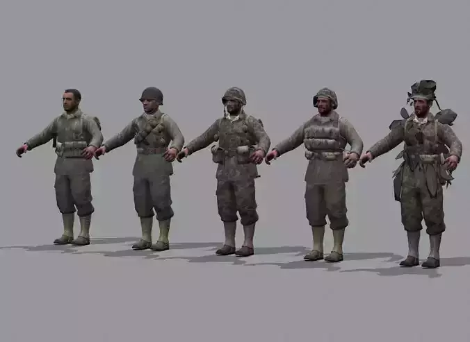 Lowpoly Pack - Soldier USA