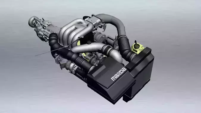 Rotary 13B RX7 MAZDA 3D print model