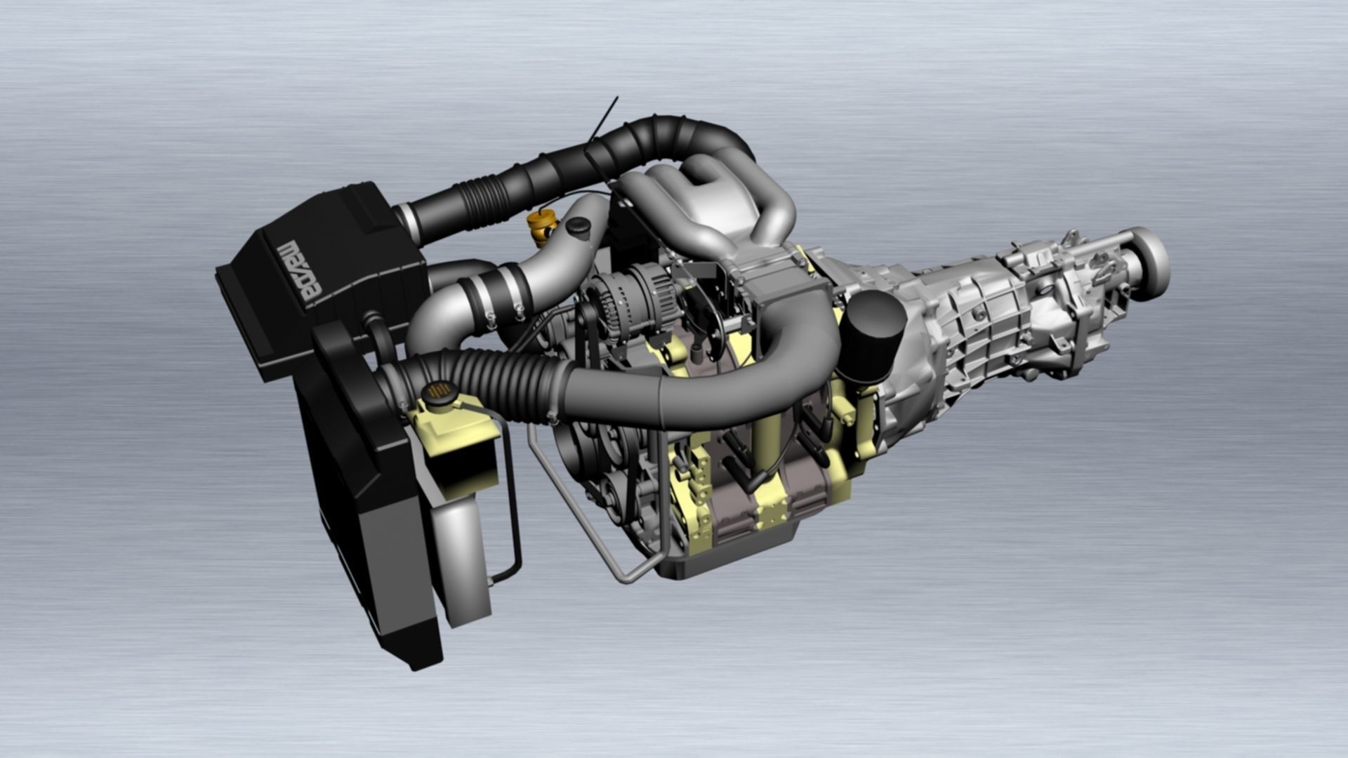 Rotary 13B RX7 MAZDA 3D print model_2