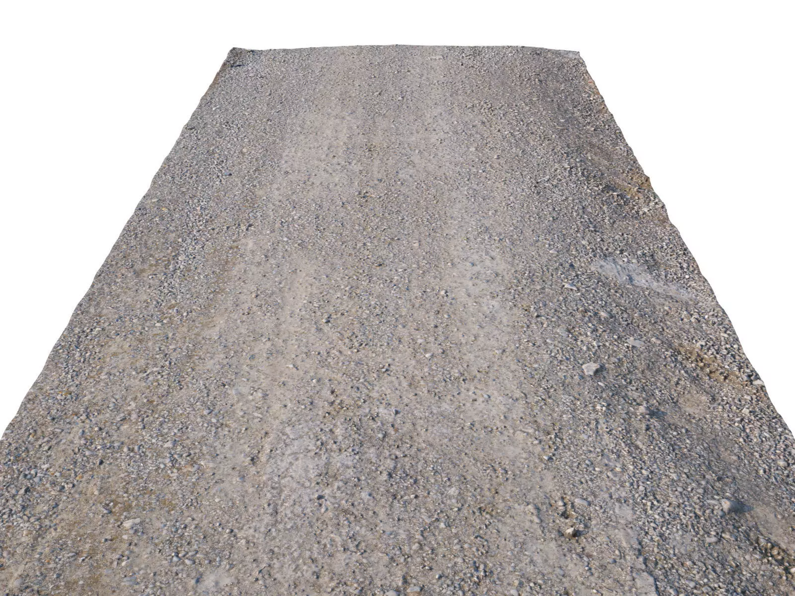 Gravel Road 3D Scan Low-poly 3D model_0