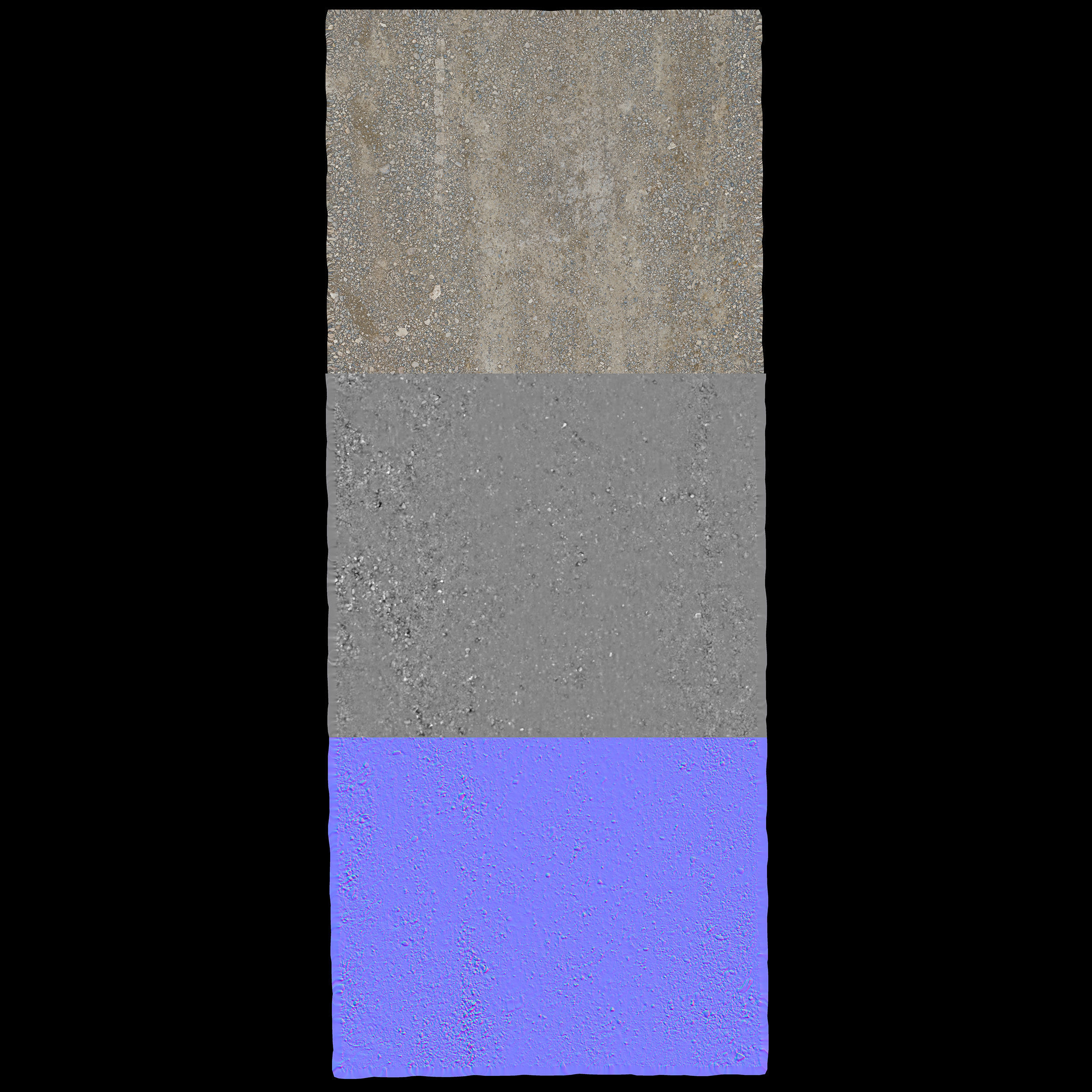 Gravel Road 3D Scan Low-poly 3D model_18