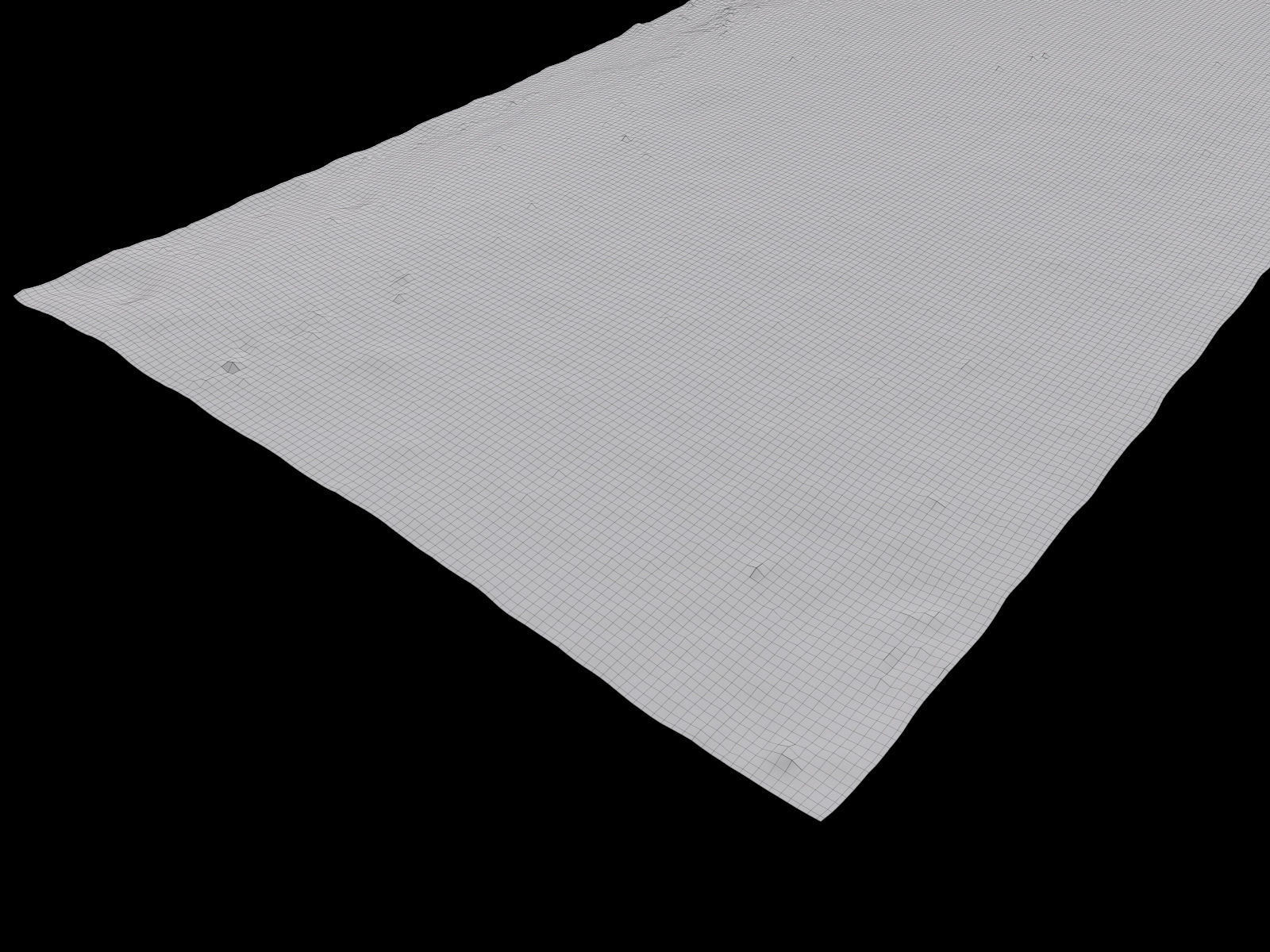Gravel Road 3D Scan Low-poly 3D model_11