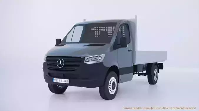 Mercedes Benz Sprinter 2020 dropside W907 L2 Pickup truck 