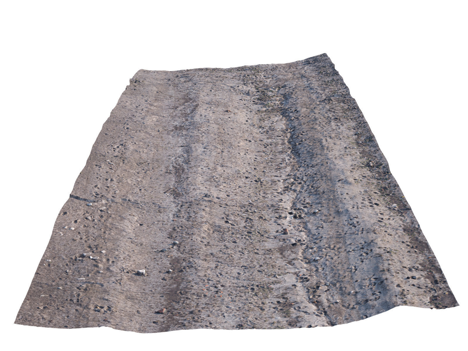 Dirt Road 3D Scan Low-poly 3D model_8