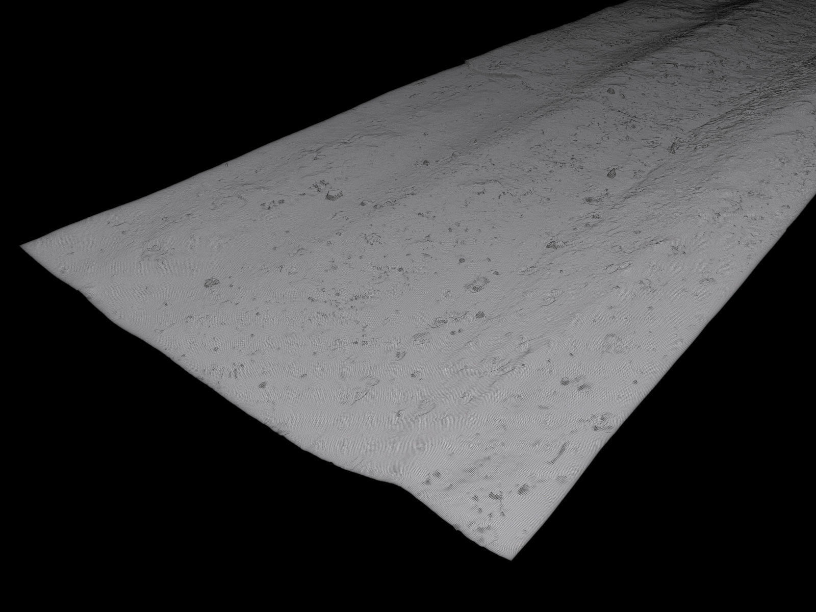 Dirt Road 3D Scan Low-poly 3D model_14