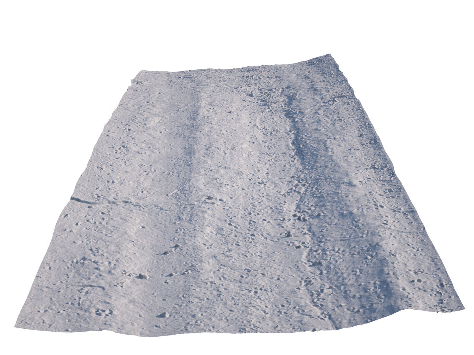 Dirt Road 3D Scan Low-poly 3D model_9