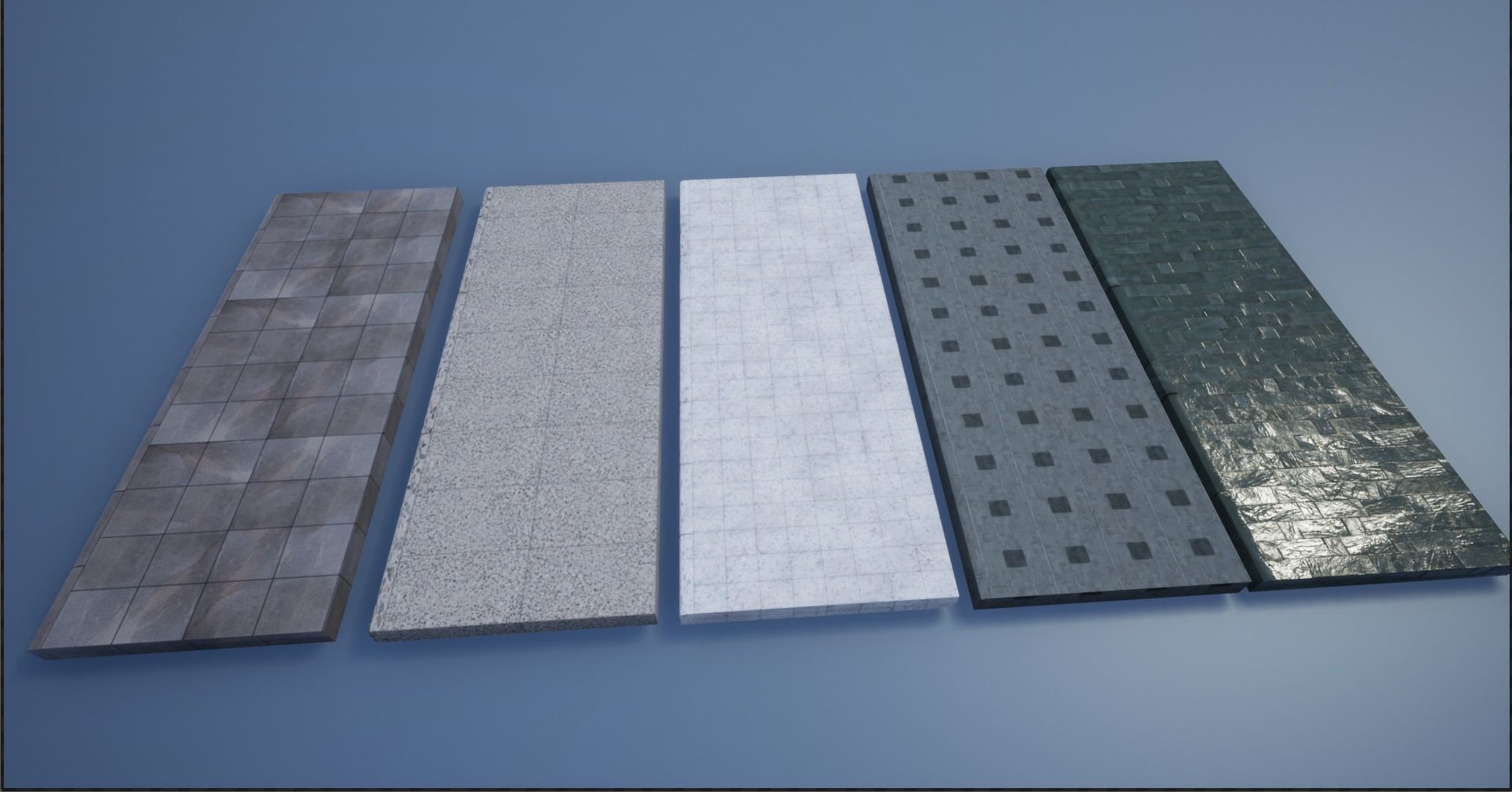 PBR Modular Lowpoly Pavement Mega Pack 3D Model Collection_18