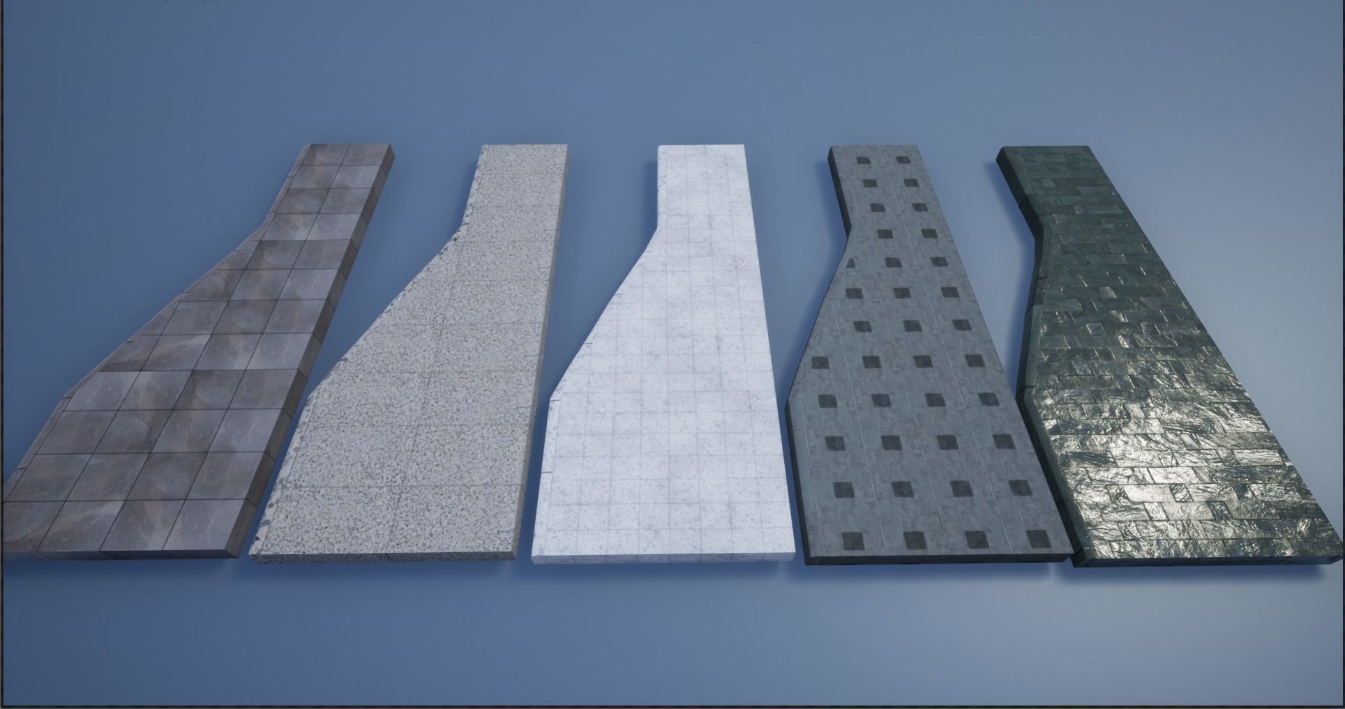 PBR Modular Lowpoly Pavement Mega Pack 3D Model Collection_12