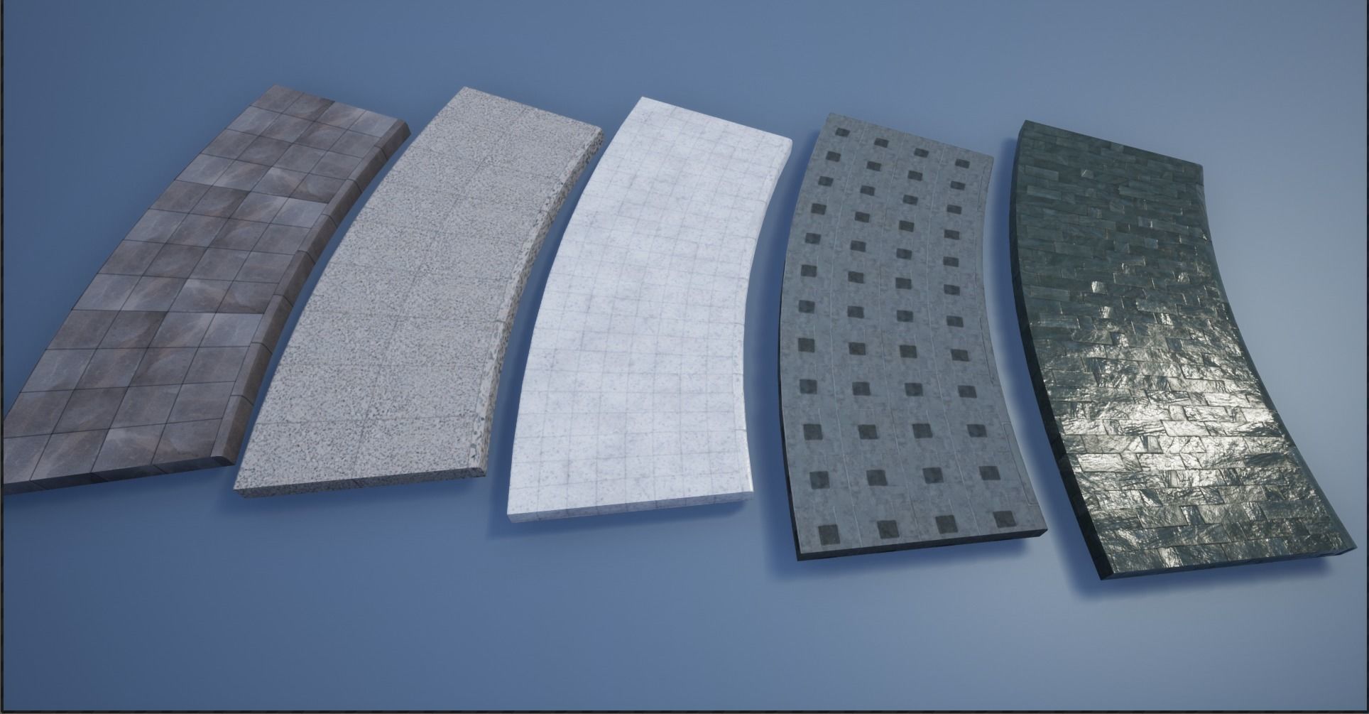 PBR Modular Lowpoly Pavement Mega Pack 3D Model Collection_20