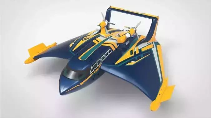 Wiget Class Marine Low-poly 3D model
