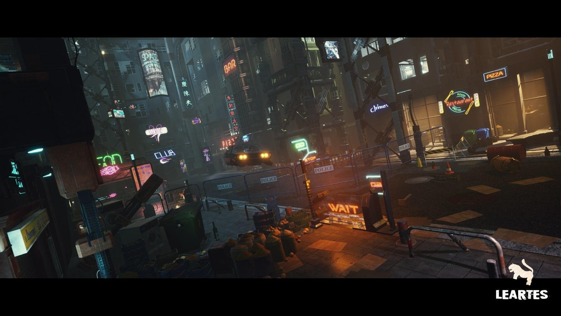 Cyberpunk Environment Megapack -Unreal Engine and FBX- Low-poly 3D model_7