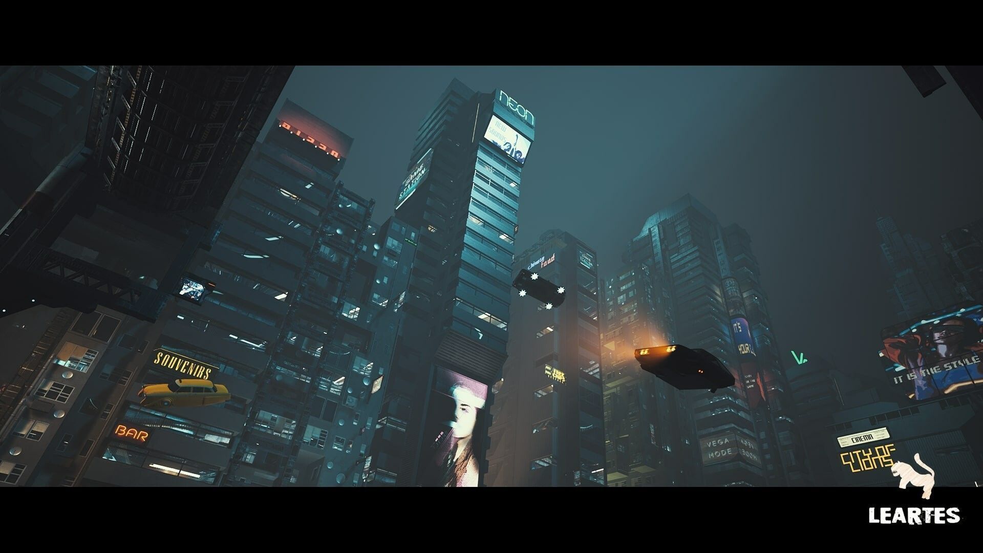 Cyberpunk Environment Megapack -Unreal Engine and FBX- Low-poly 3D model_8