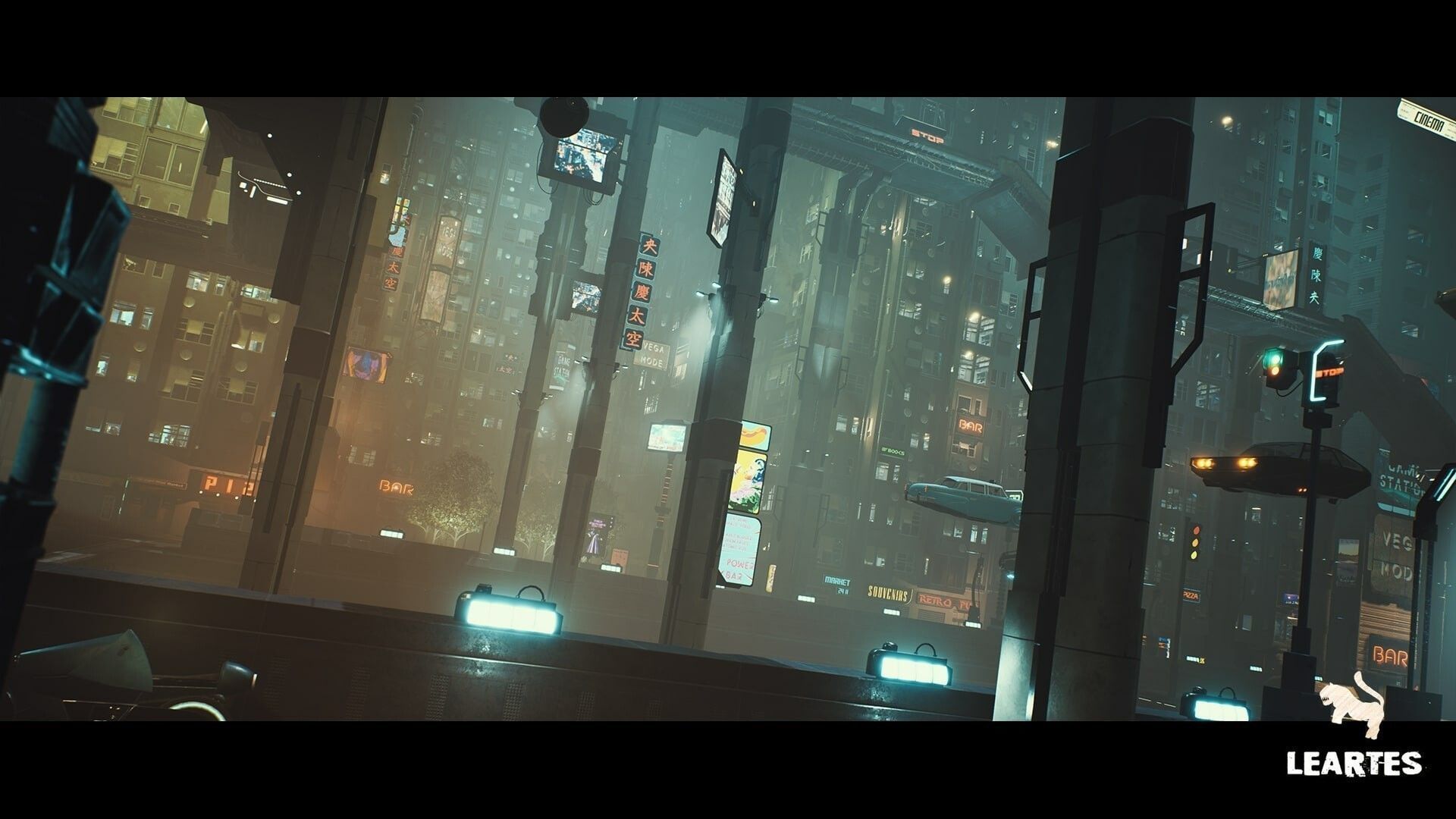 Cyberpunk Environment Megapack -Unreal Engine and FBX- Low-poly 3D model_10