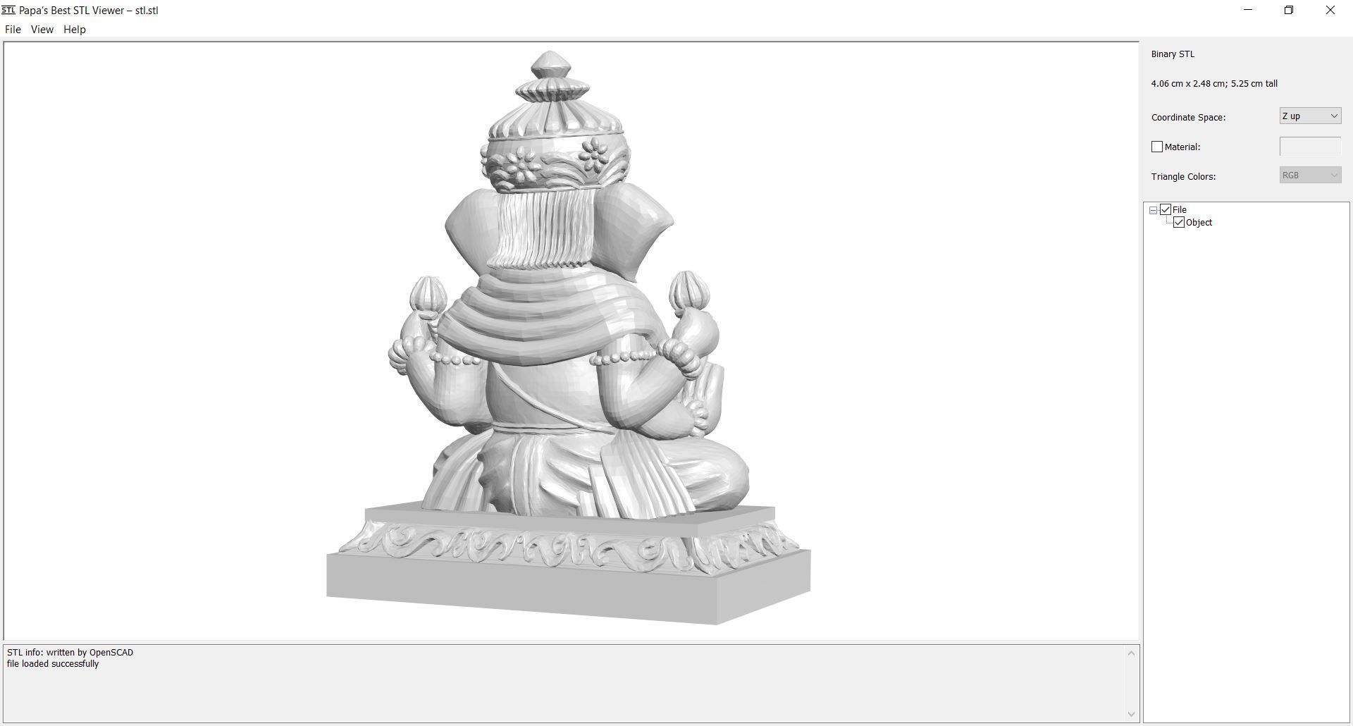 3Dprint - Sculpture - ganesha 3D print model_2