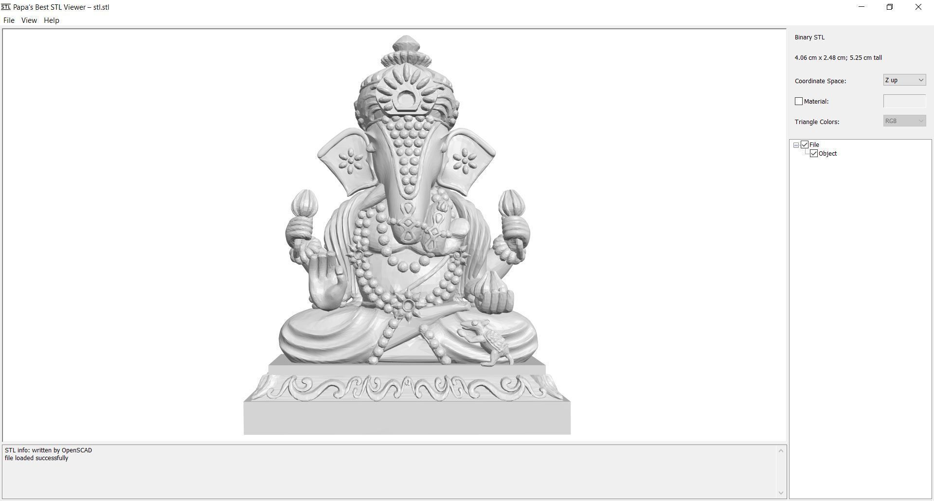 3Dprint - Sculpture - ganesha 3D print model_3