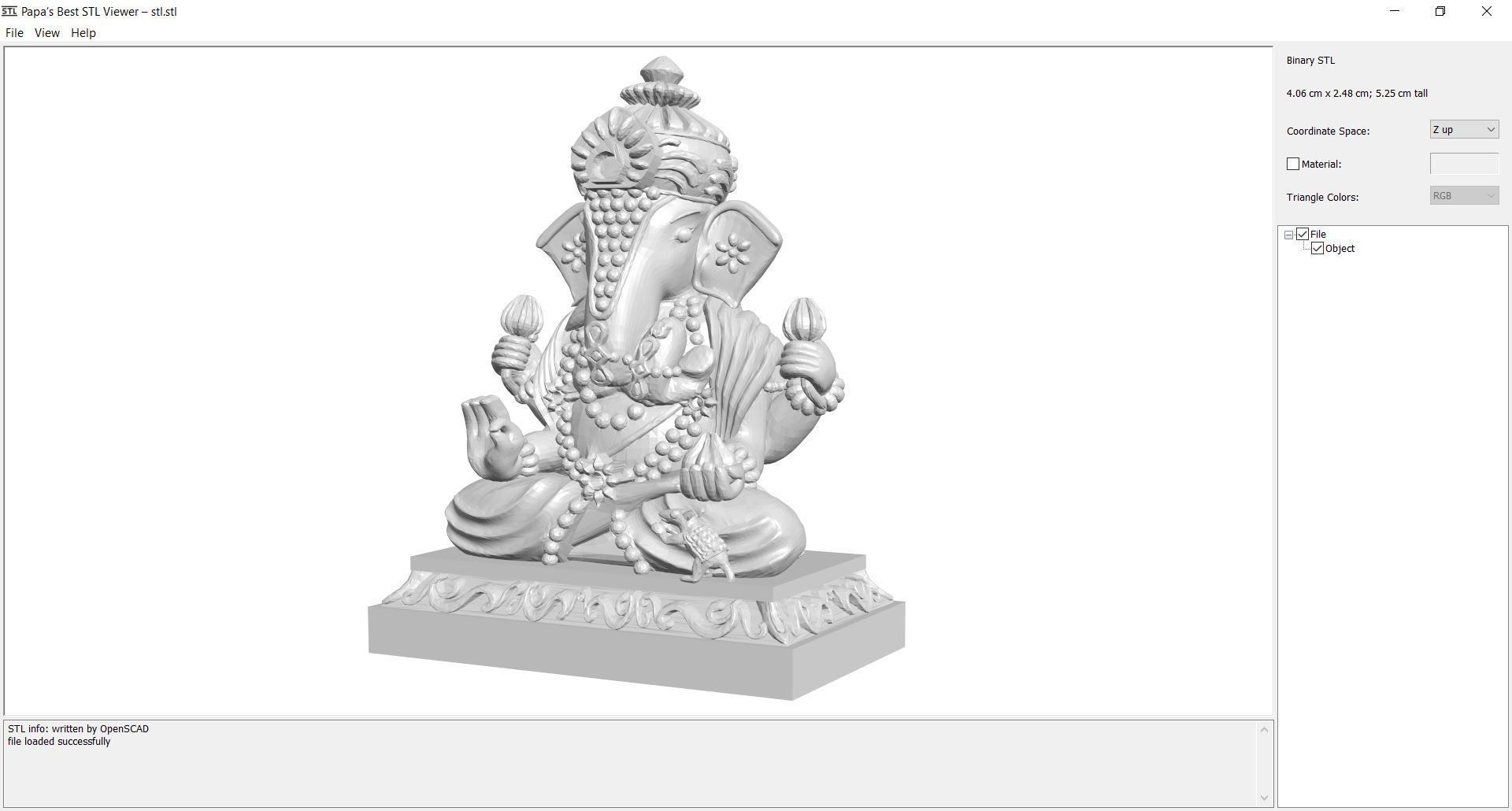 3Dprint - Sculpture - ganesha 3D print model_1
