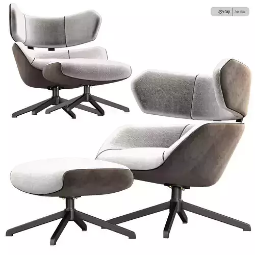 Camila armchair and Pouf